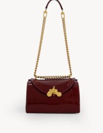 Shop Burgundy Leather Shoulder Bag - DKSB - 01