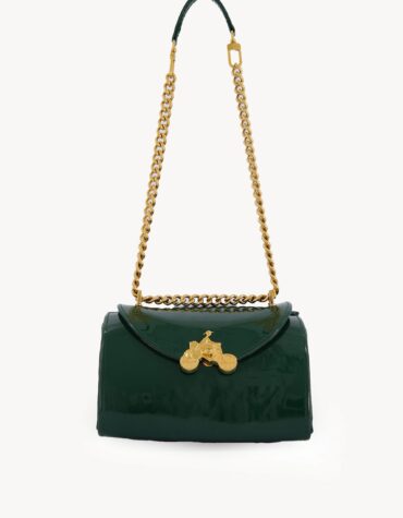 Shop Green Leather Shoulder Bag - DKSB - 01