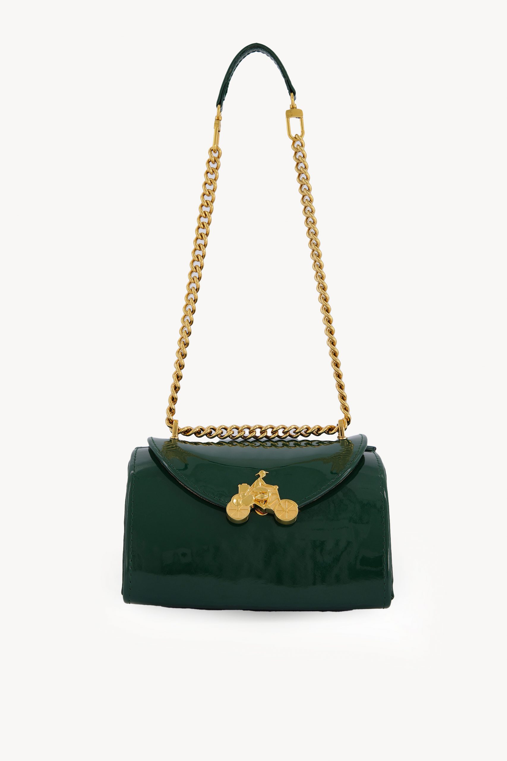 Shop Green Leather Shoulder Bag - DKSB - 01