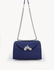 Shop Blue Leather Shoulder Bag - DKSB - 01