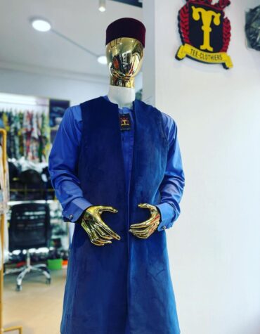 BLUE 3PC KAFTAN