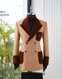 Shop HEA 4 vs 6 Light Brown Jacquard Tuxedo