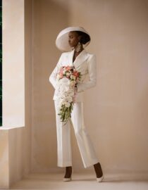 Shop Ivory White Cross Tuxedo Bridal wedding Suit- Deji & Kola