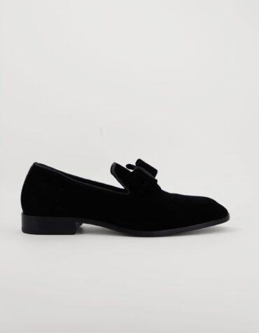Shop Black Velvet Slip-On with Low Heel