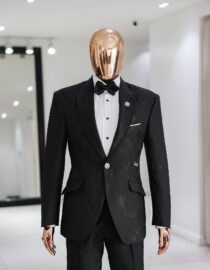 Shop Charcoal black jacquard - “Just d2 of us” Suit